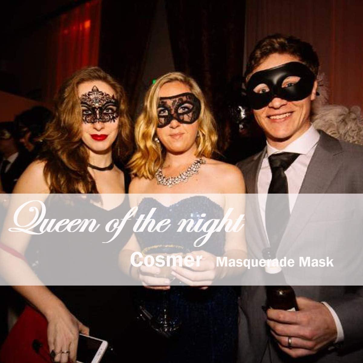 Máscara de Disfraz Brillante para Mujeres - Filigrana Veneciana