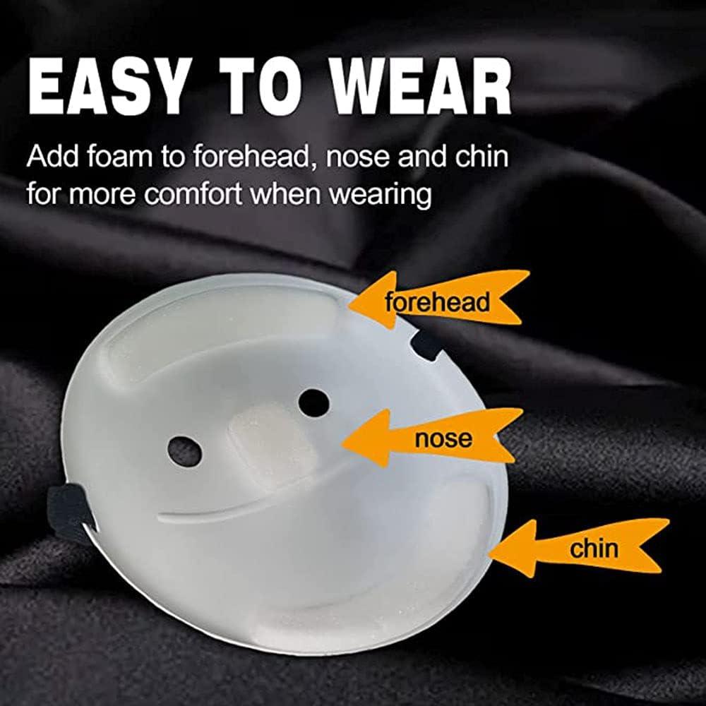 Máscara de Sueño Unisex Cosplay Anime Sonrisa Blanca 23.5 cm