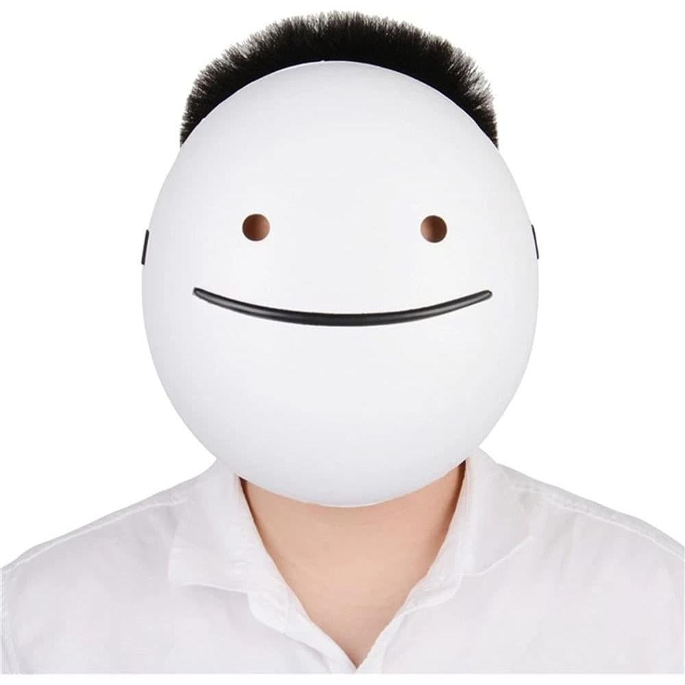 Máscara de Sueño Unisex Cosplay Anime Sonrisa Blanca 23.5 cm