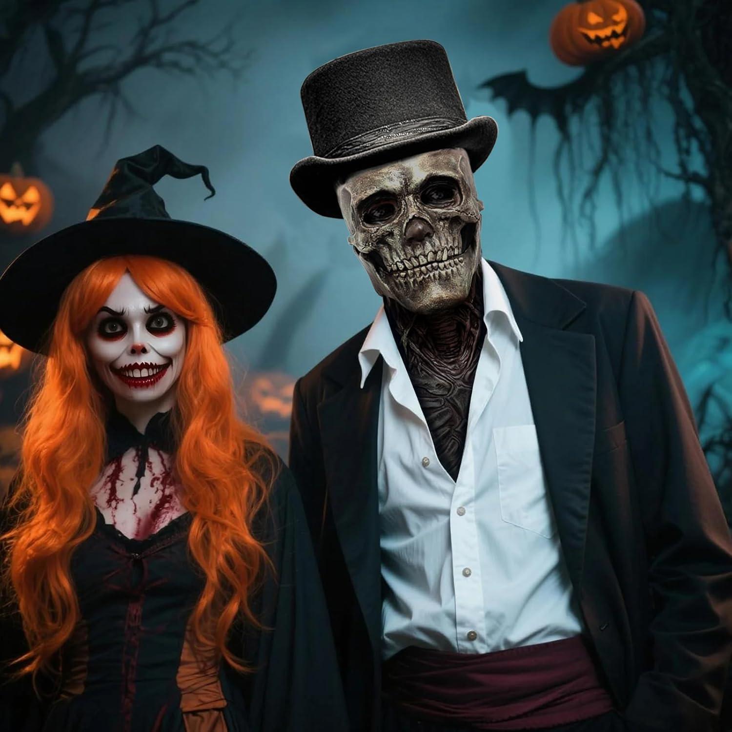 Máscara de Calavera de Láttex Realista MITNOTY para Halloween