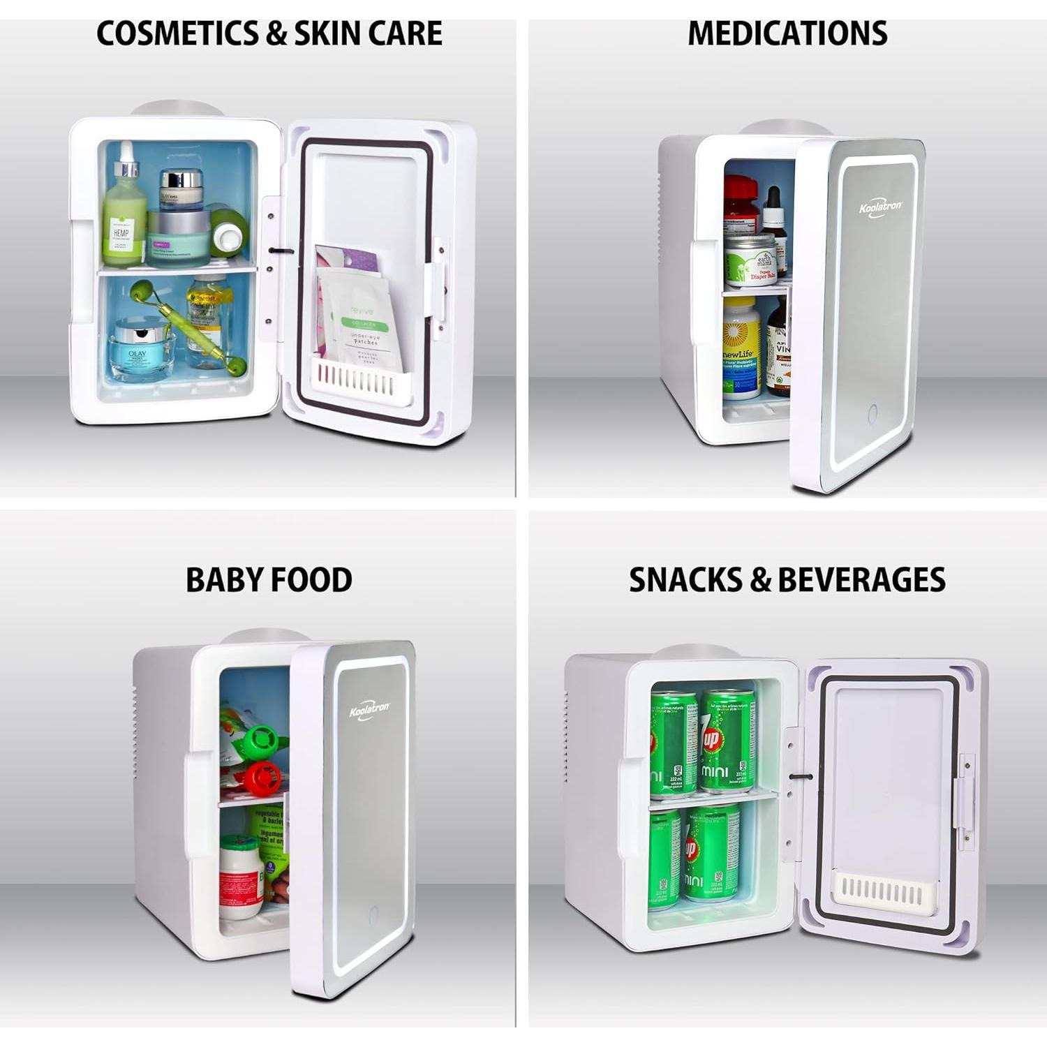 Refrigerador de Cosméticos Koolatron COSM6 6L con Espejo LED