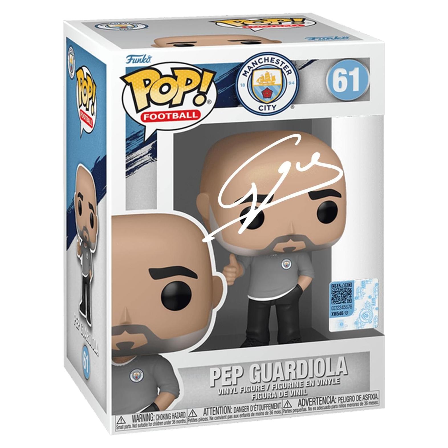 Funko Pop Pep Guardiola Autografiado Facsímil Manchester City