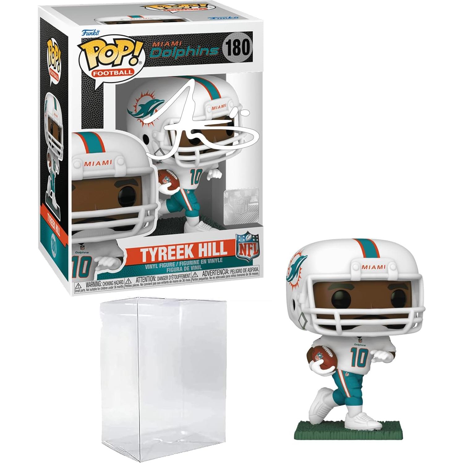 Funko Pop Tyreek Hill #180 Facsímil Autografiado NFL Miami Dolphins