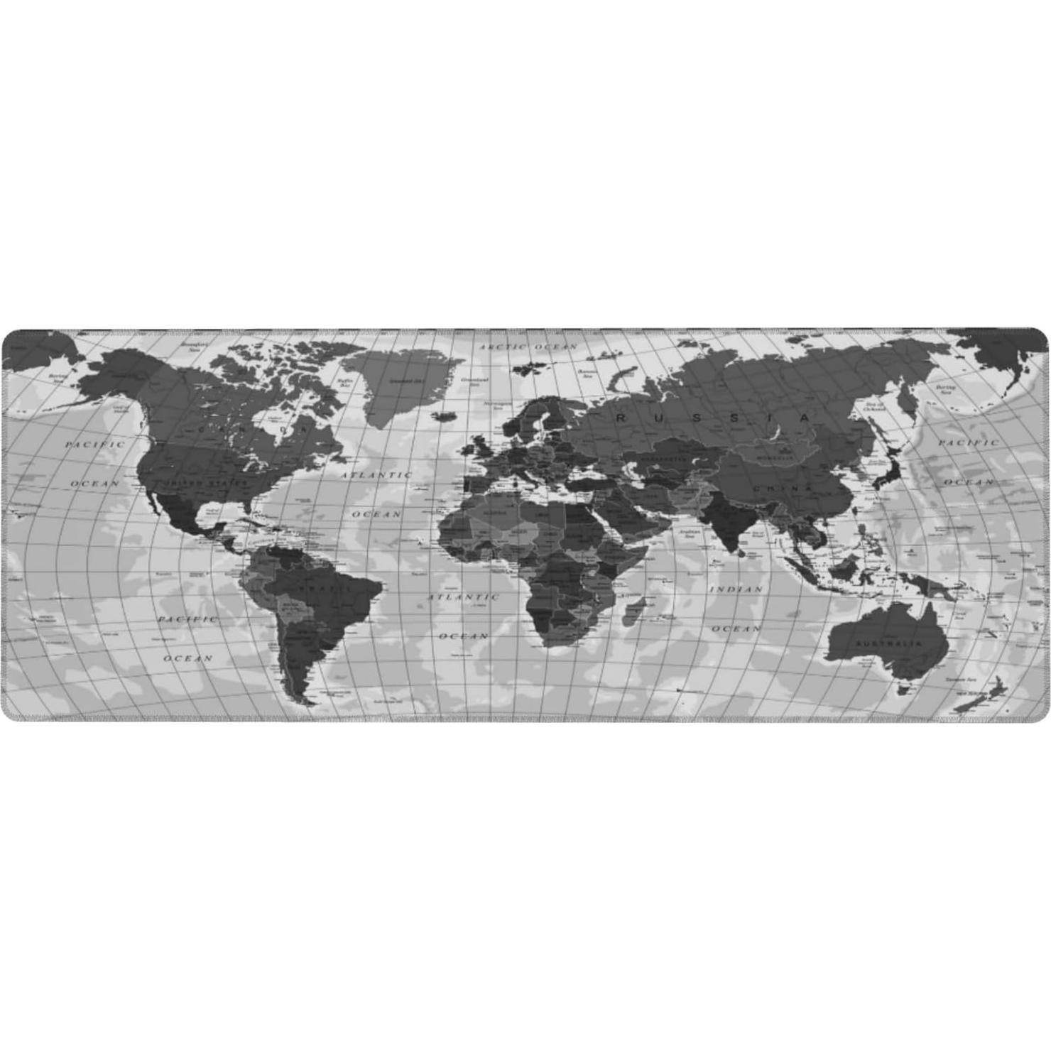 Alfombrilla de Ratón Grande AZJINCOS Mapa del Mundo 800x300mm