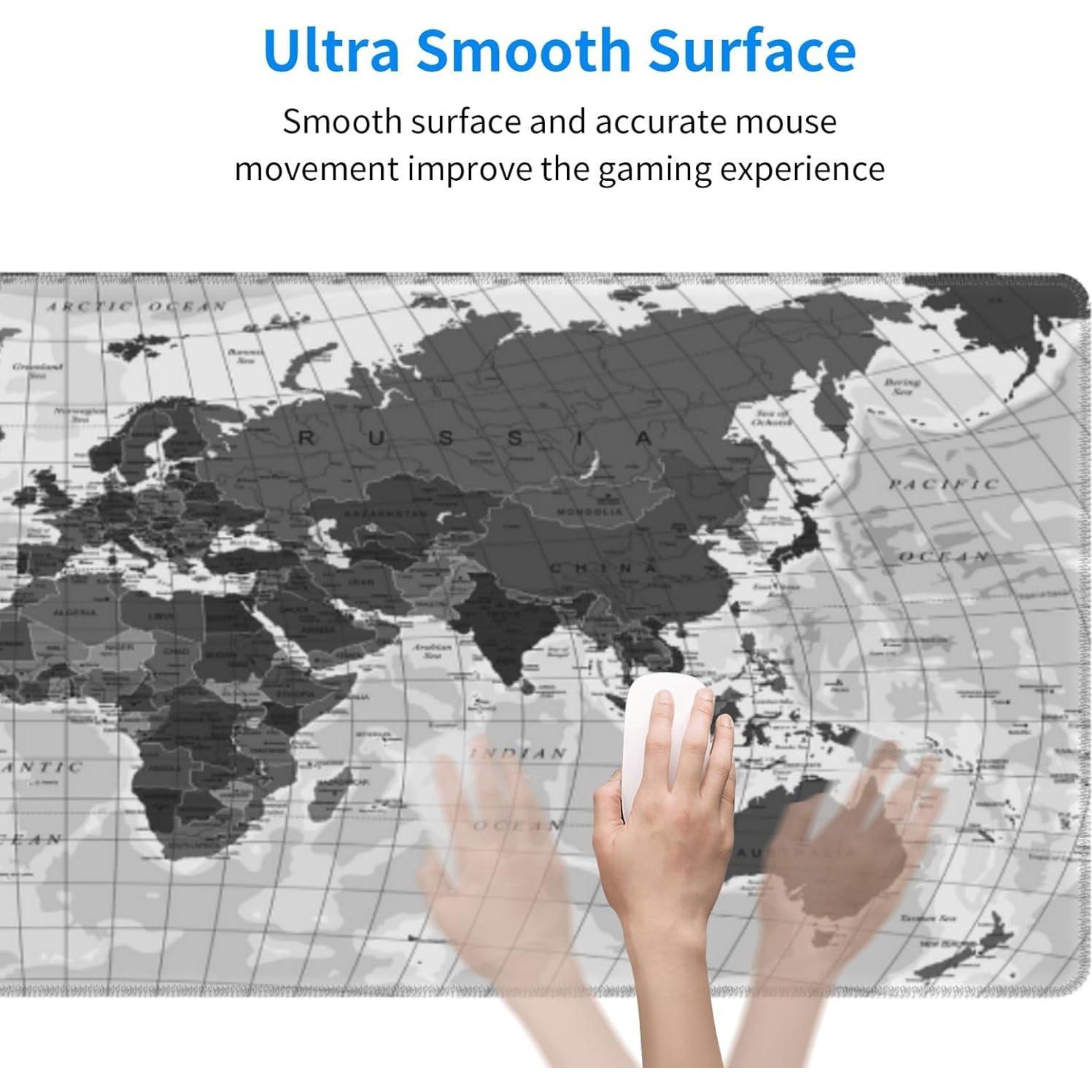 Alfombrilla de Ratón Grande AZJINCOS Mapa del Mundo 800x300mm