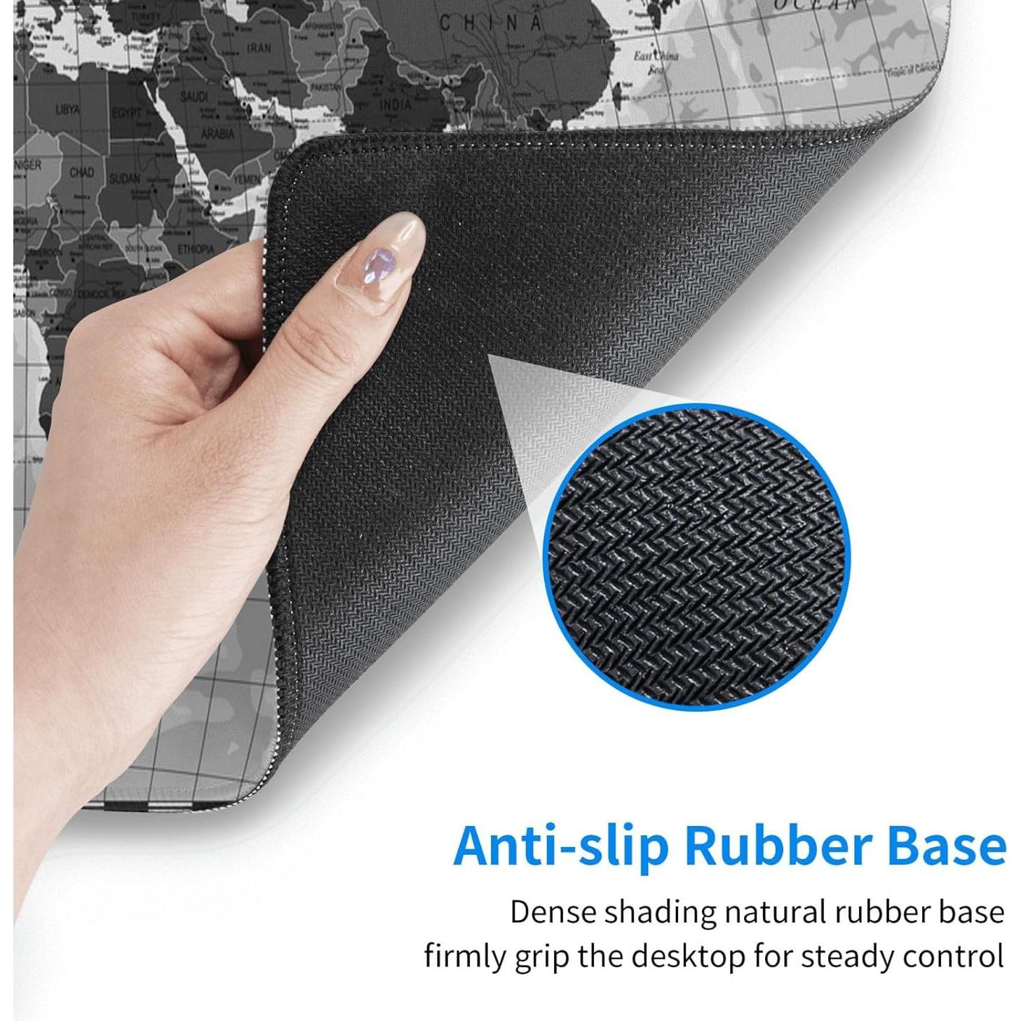 Alfombrilla de Ratón Grande AZJINCOS Mapa del Mundo 800x300mm