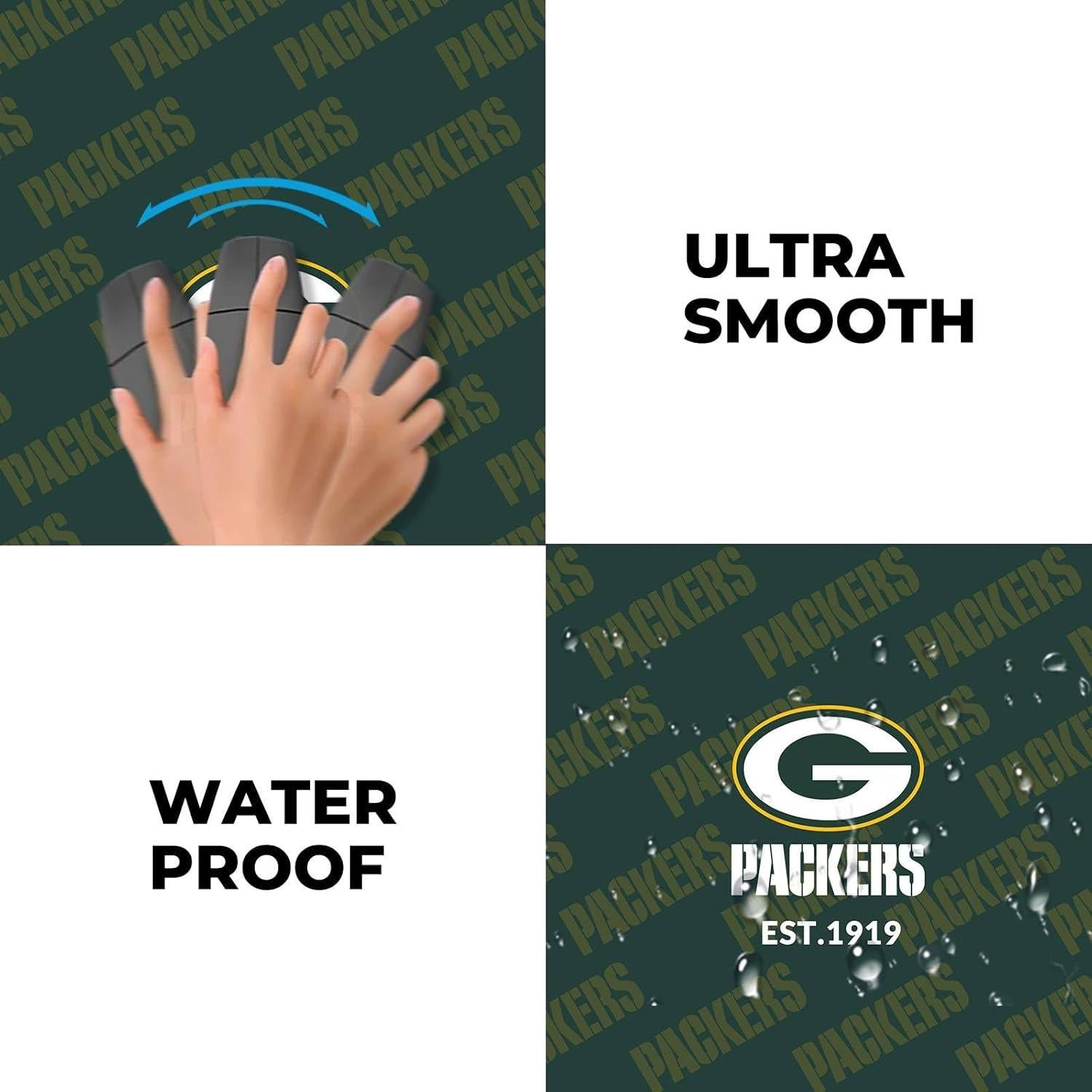 Alfombrilla de Ratón Grande AYYQHC 80x30 cm Verde Fútbol