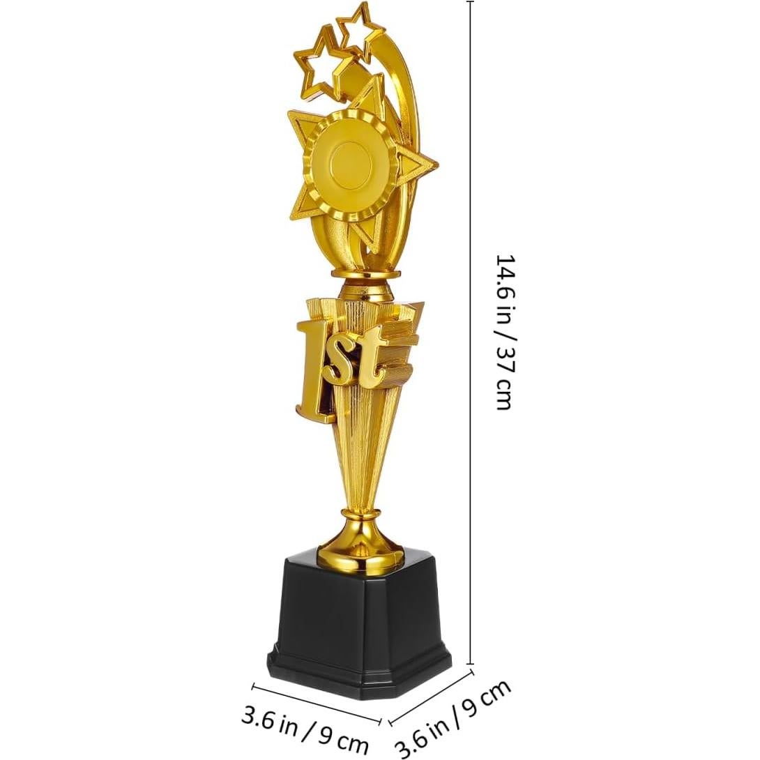 Trofeo Didiseaon 1er Lugar 37.1 cm Dorado de Plástico