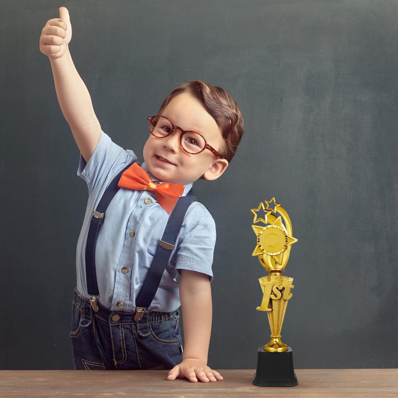 Trofeo Didiseaon 1er Lugar 37.1 cm Dorado de Plástico