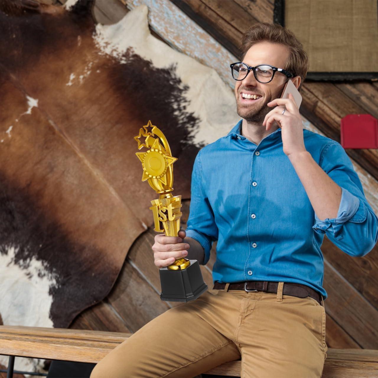 Trofeo Didiseaon 1er Lugar 37.1 cm Dorado de Plástico