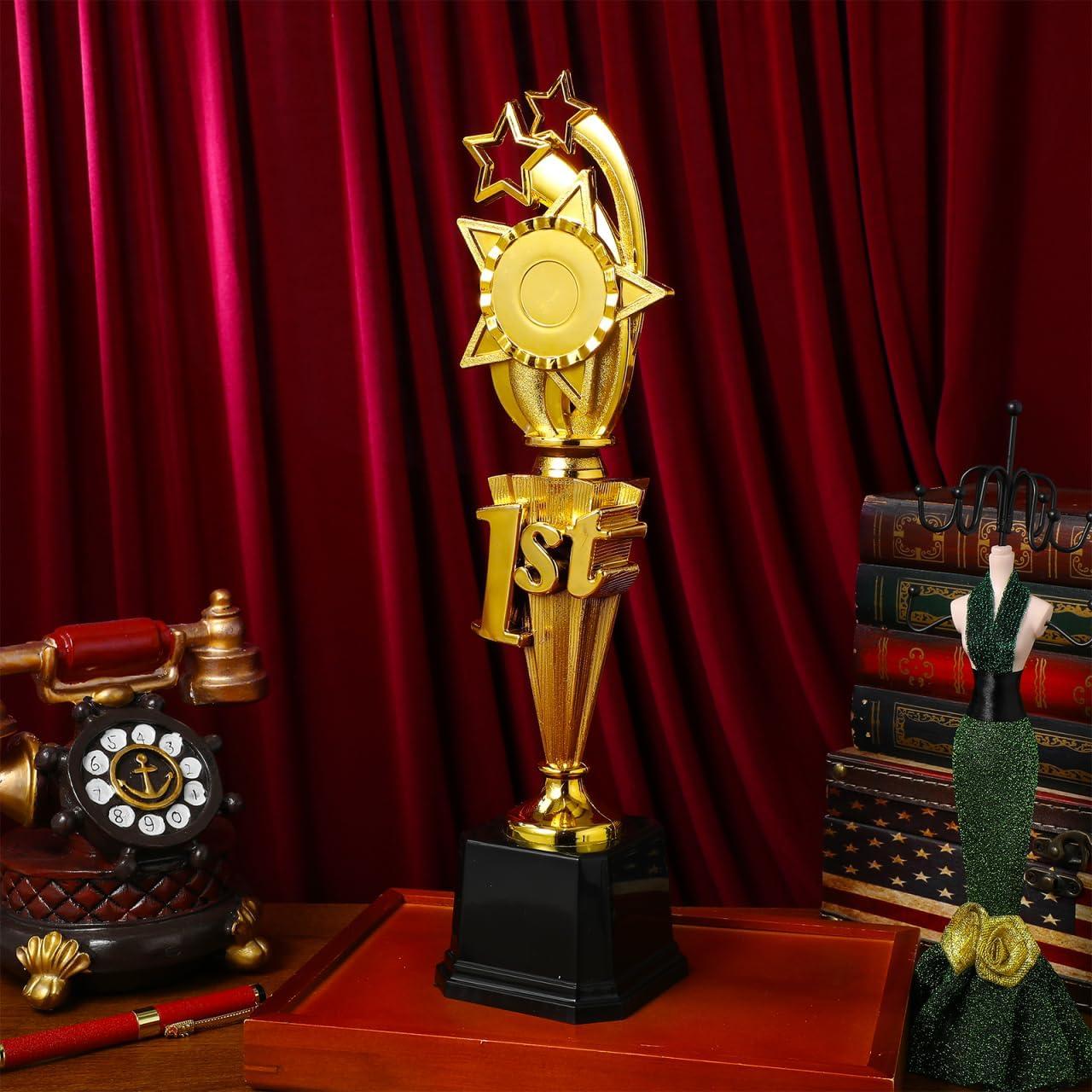 Trofeo Didiseaon 1er Lugar 37.1 cm Dorado de Plástico