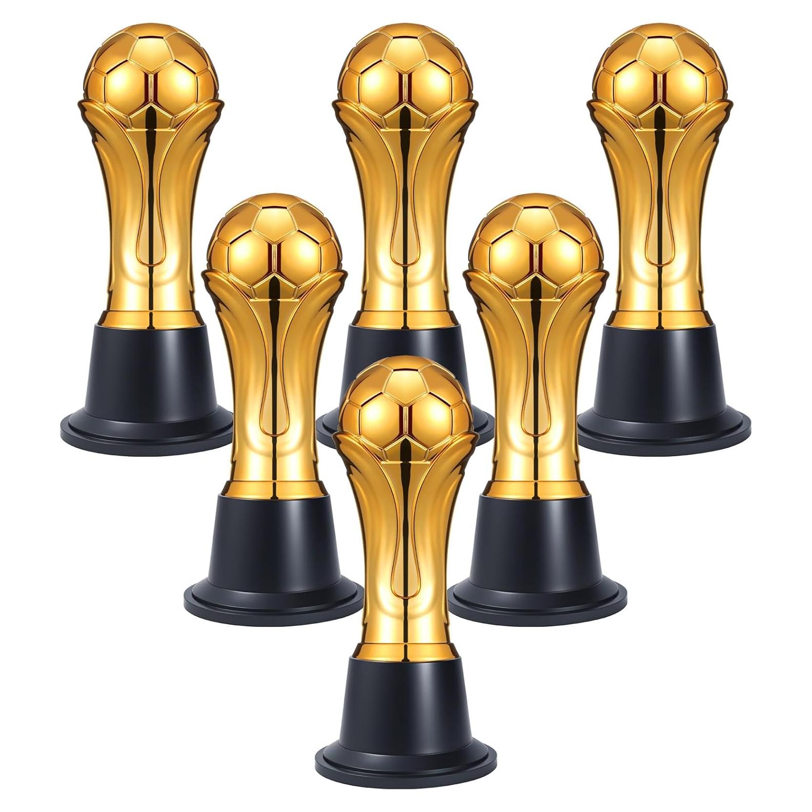 Mini Trofeos de Fútbol Dorados Conderyang 14.8 cm - 6 Piezas
