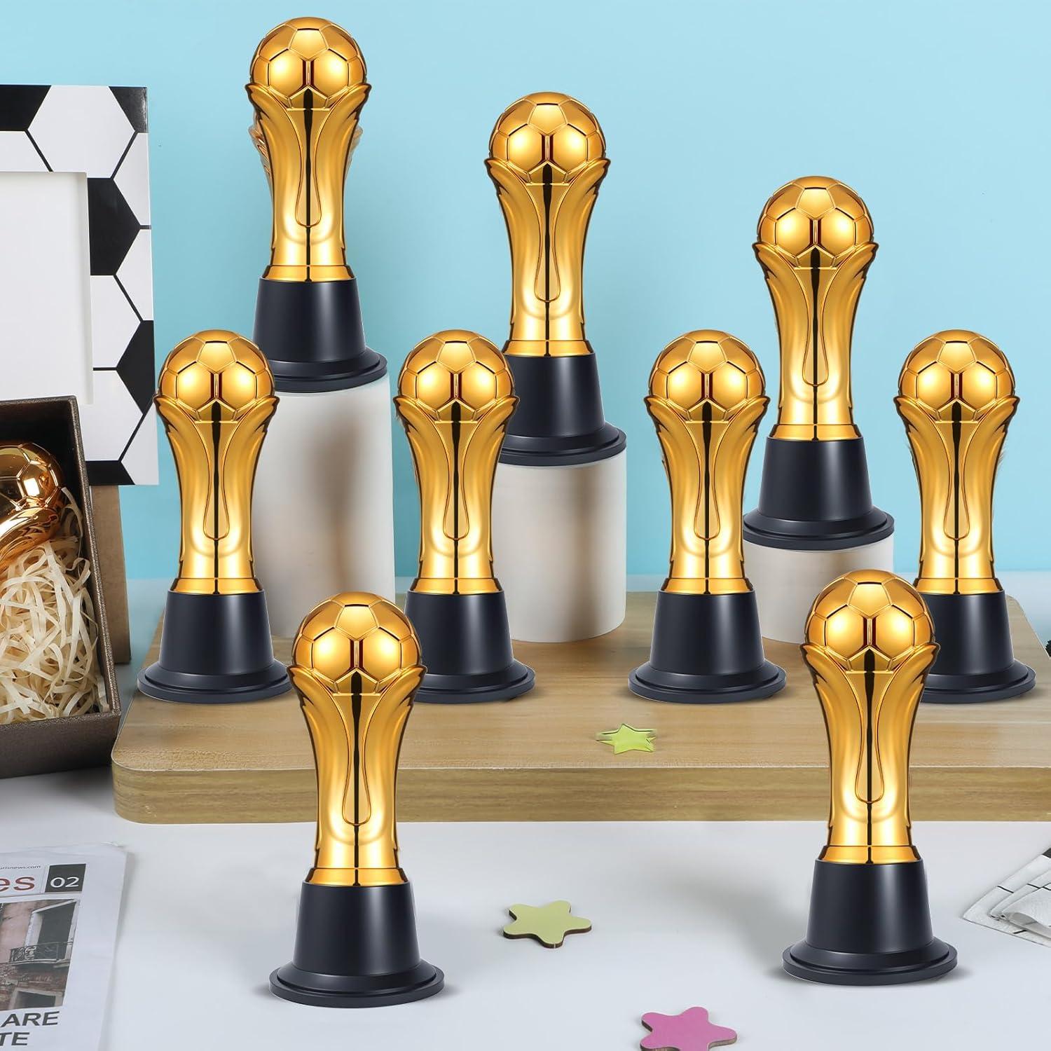 Mini Trofeos de Fútbol Dorados Conderyang 14.8 cm - 6 Piezas