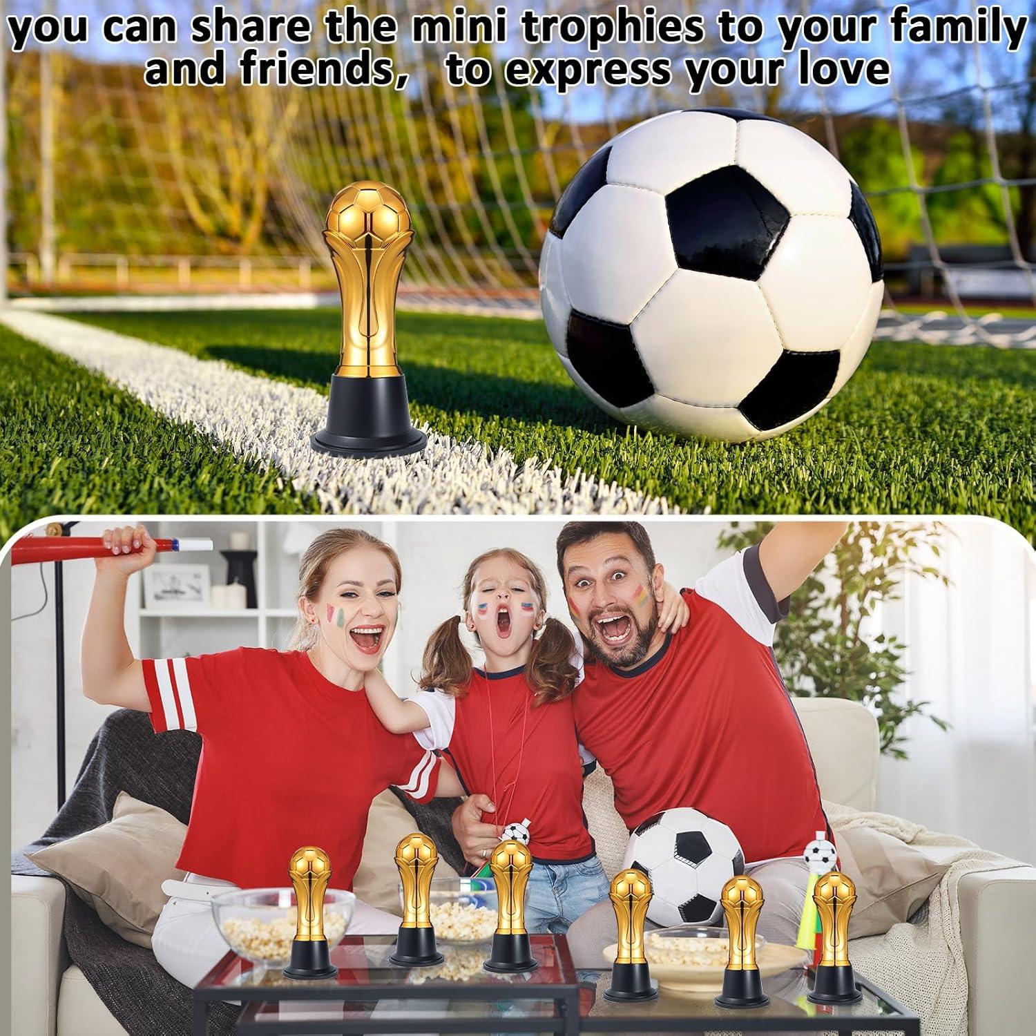 Mini Trofeos de Fútbol Dorados Conderyang 14.8 cm - 6 Piezas