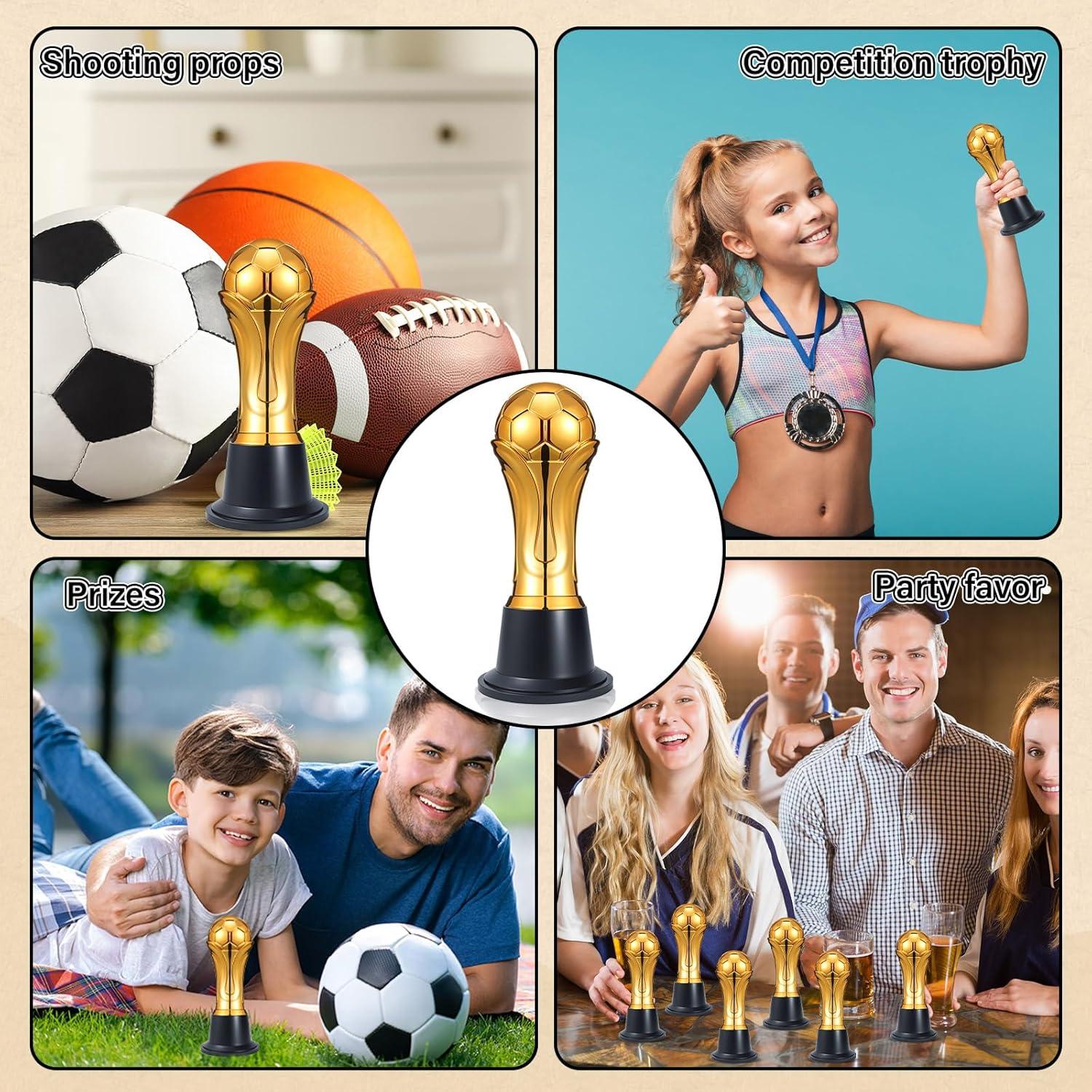 Mini Trofeos de Fútbol Dorados Conderyang 14.8 cm - 6 Piezas