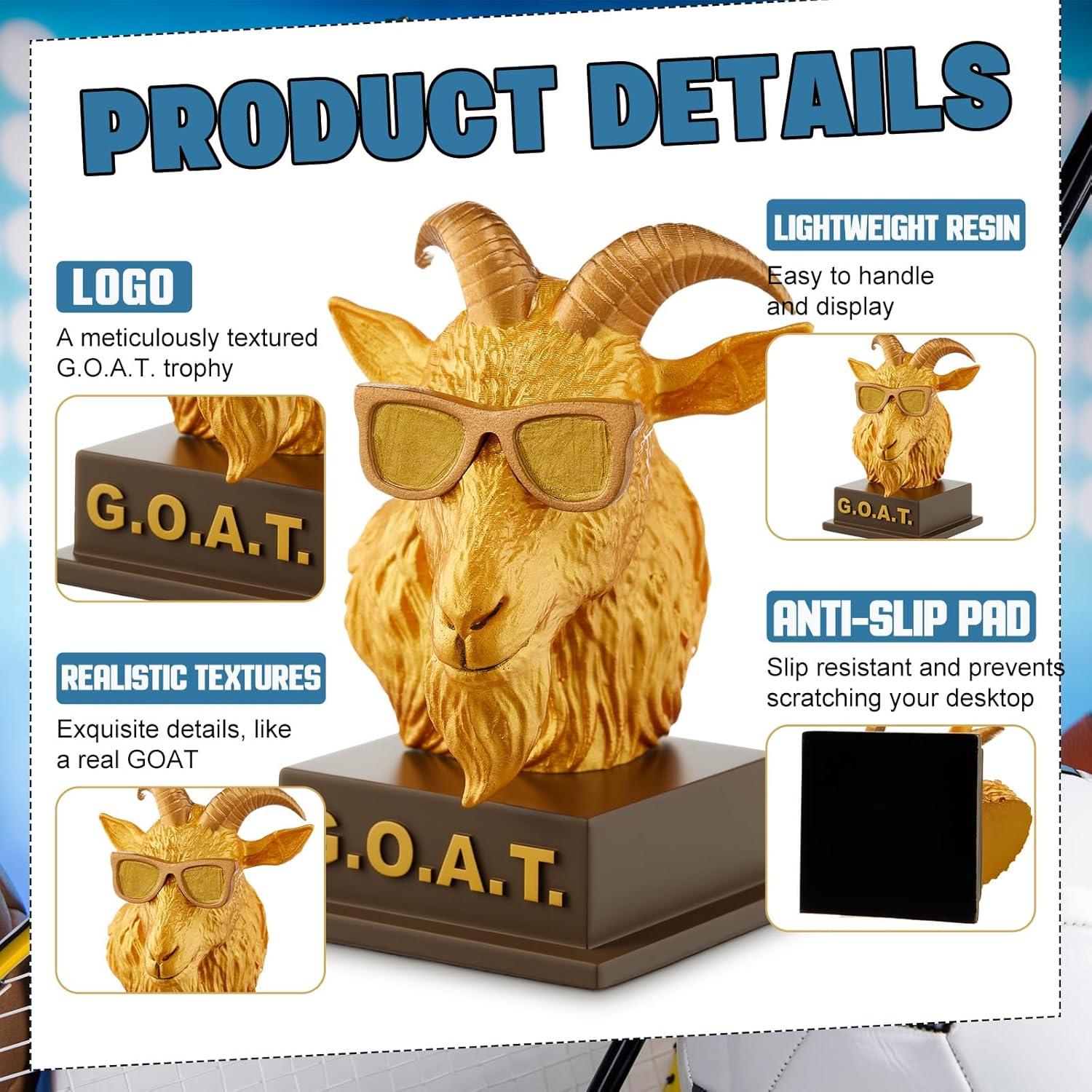 Trofeo Cabra Dorado Huquary HEL3096 11.5cm Humorístico