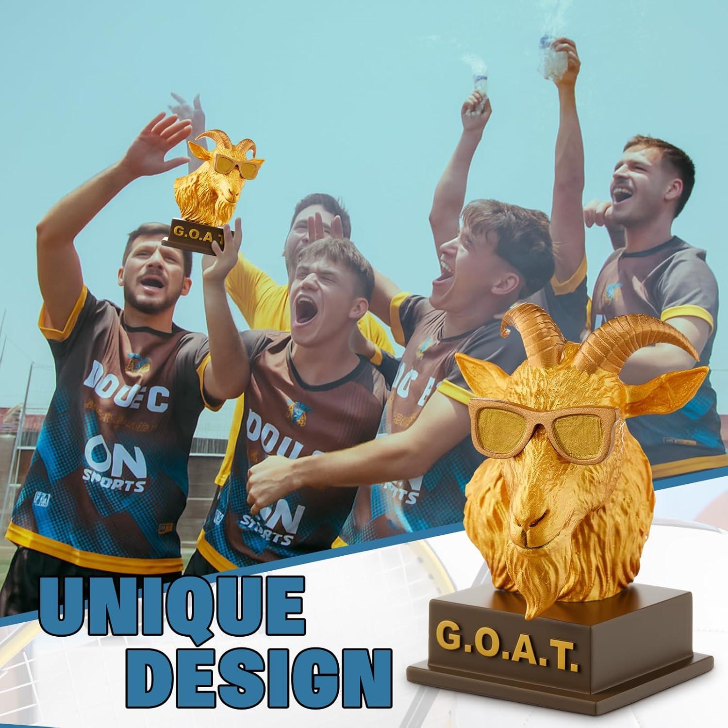 Trofeo Cabra Dorado Huquary HEL3096 11.5cm Humorístico