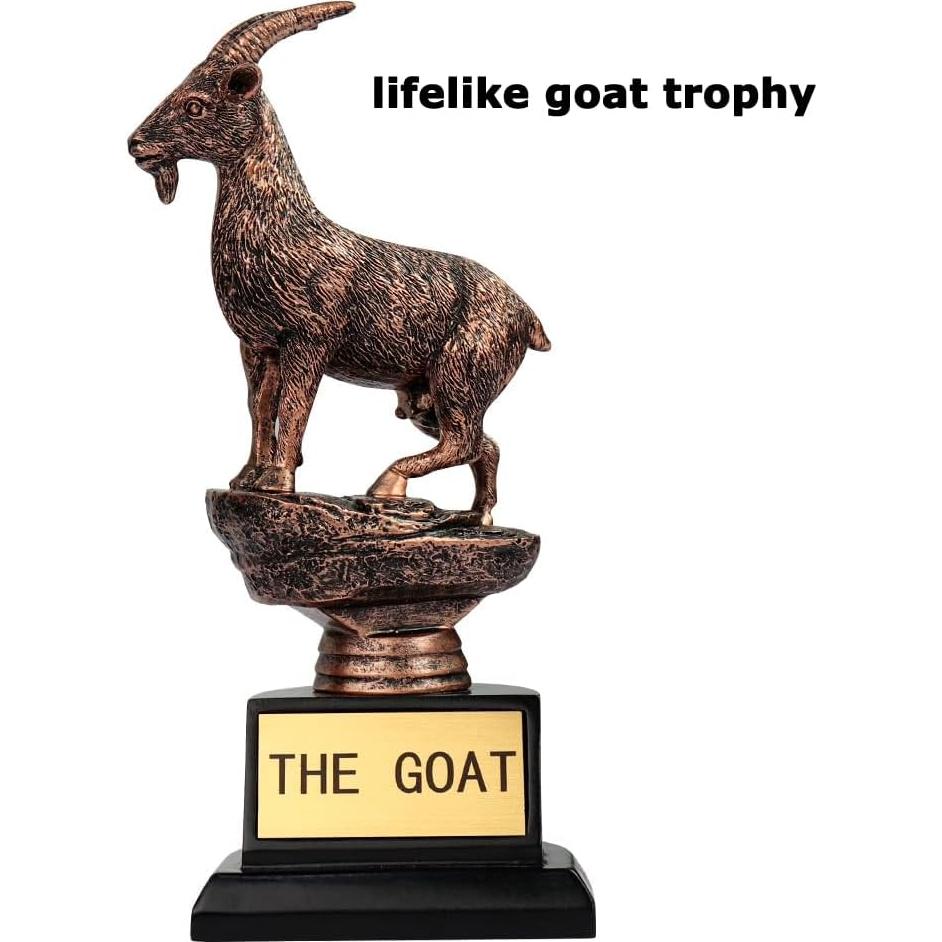 Trofeo Cabra TB TIBAG - 19.1 cm, Resina, Oro, Reconocimiento