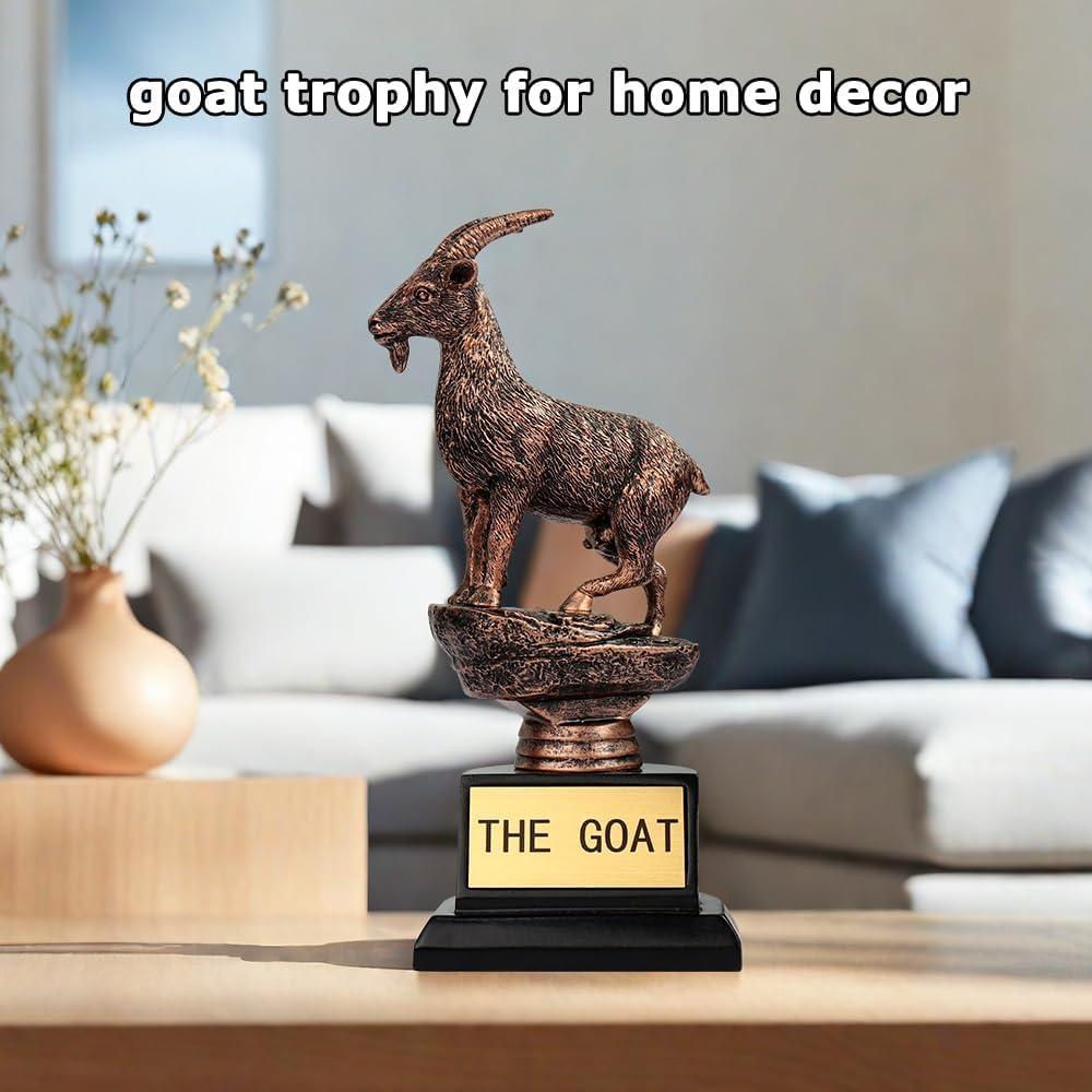 Trofeo Cabra TB TIBAG - 19.1 cm, Resina, Oro, Reconocimiento