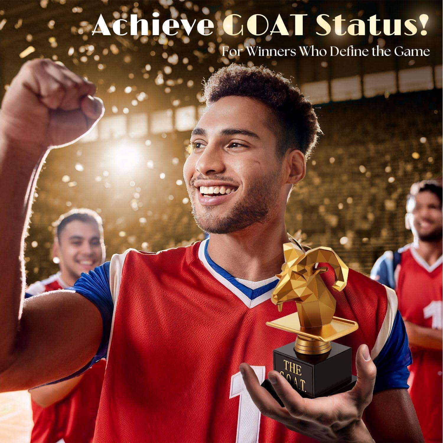 Trofeo Divertido Flexzion G.O.A.T. con Estatua de Cabra