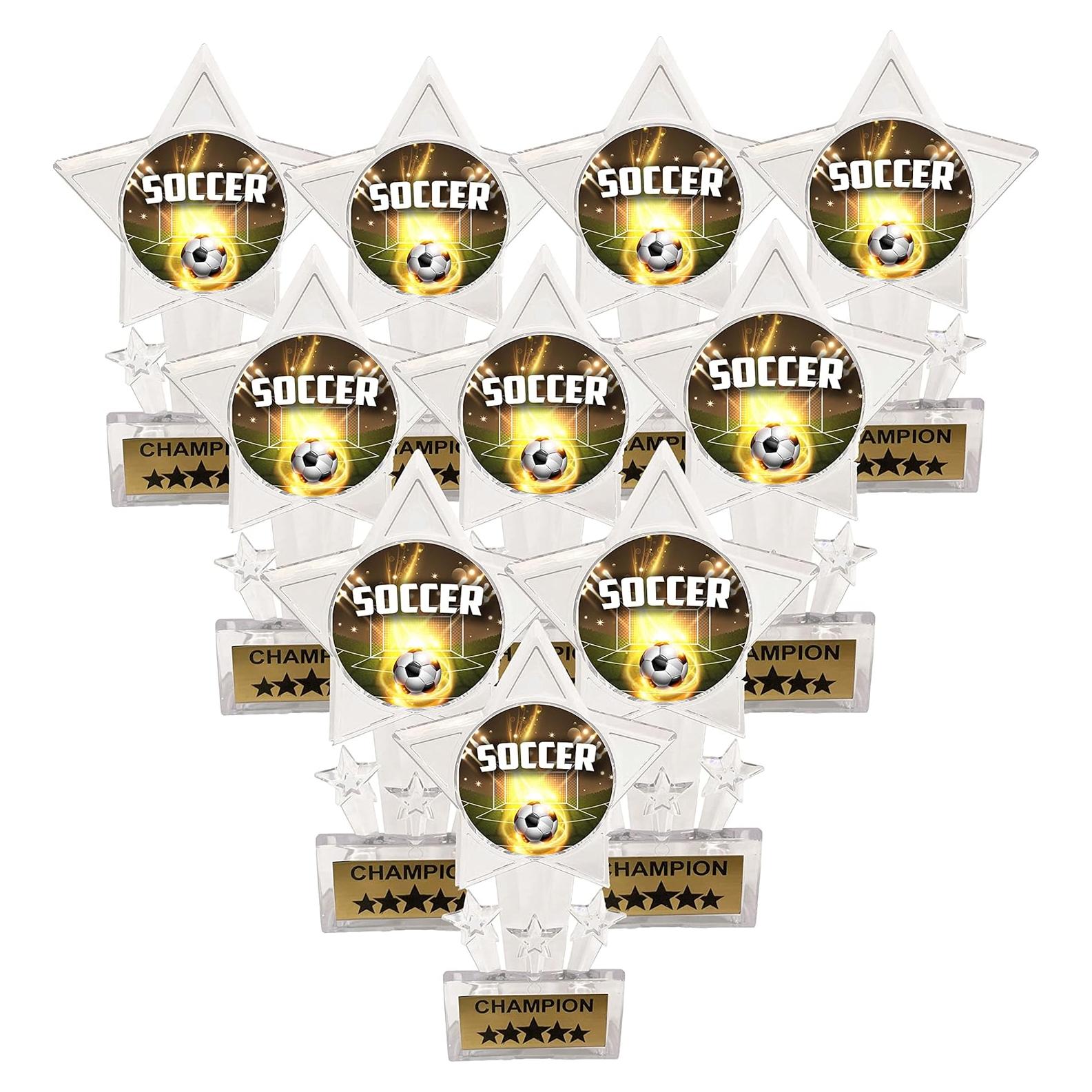 Paquete de 10 Trofeos de Acrílico Medallas Express 16.51 cm