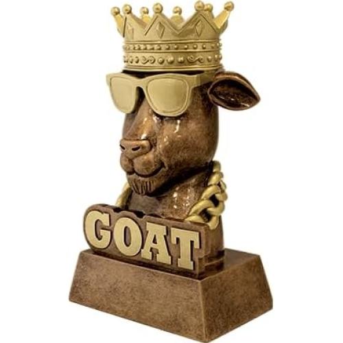 Trofeo Escultura G.O.A.T. Crown Awards 17.78 cm Personalizable