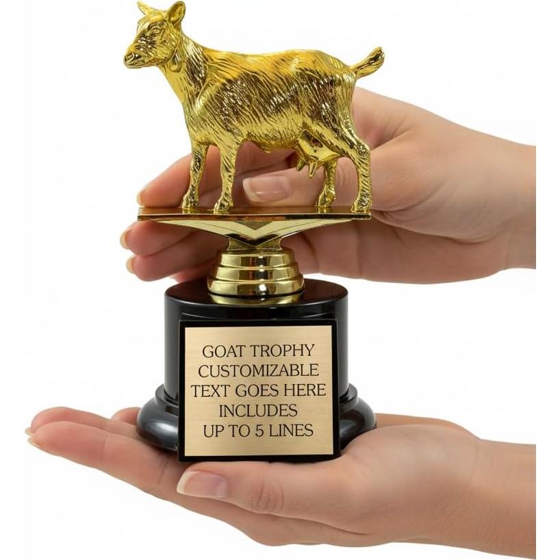 Trofeo de Cabra Personalizable Awards4U - 15.24 cm Dorado