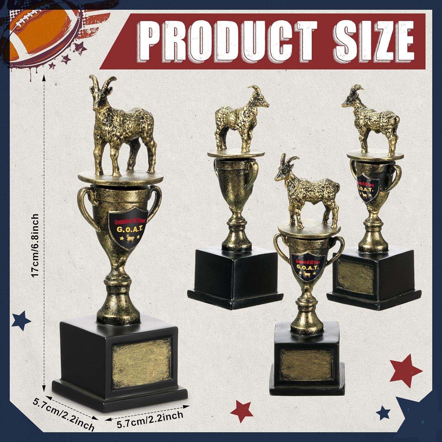 Trofeo de Fútbol Fantasía Tondiamo Cabra Dorado 17.2 cm