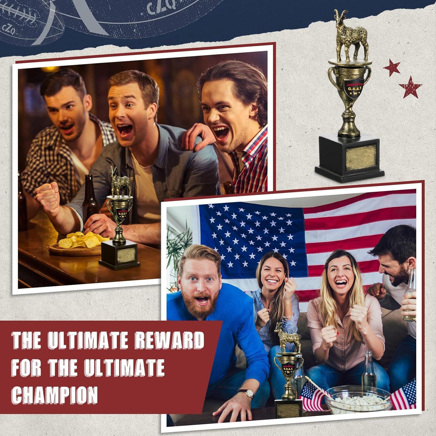 Trofeo de Fútbol Fantasía Tondiamo Cabra Dorado 17.2 cm