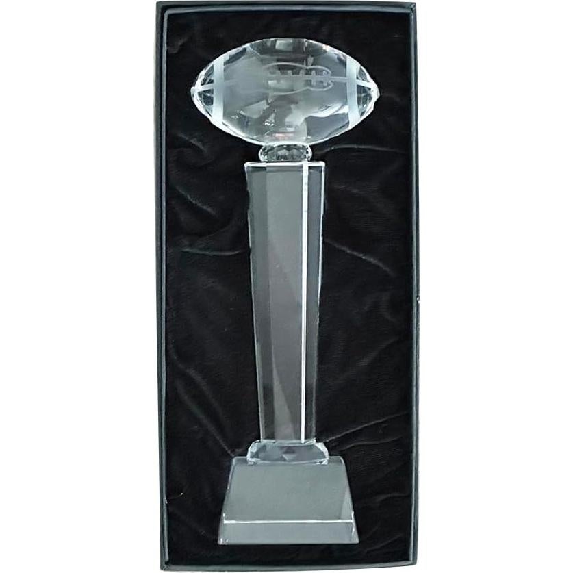 Trofeo Deportivo de Cristal Genérico Fútbol 28cm Personalizable