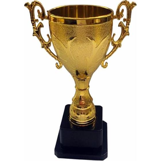Trofeo Dorado de Plástico Jilukibo 9.7x5.4x14.3 cm