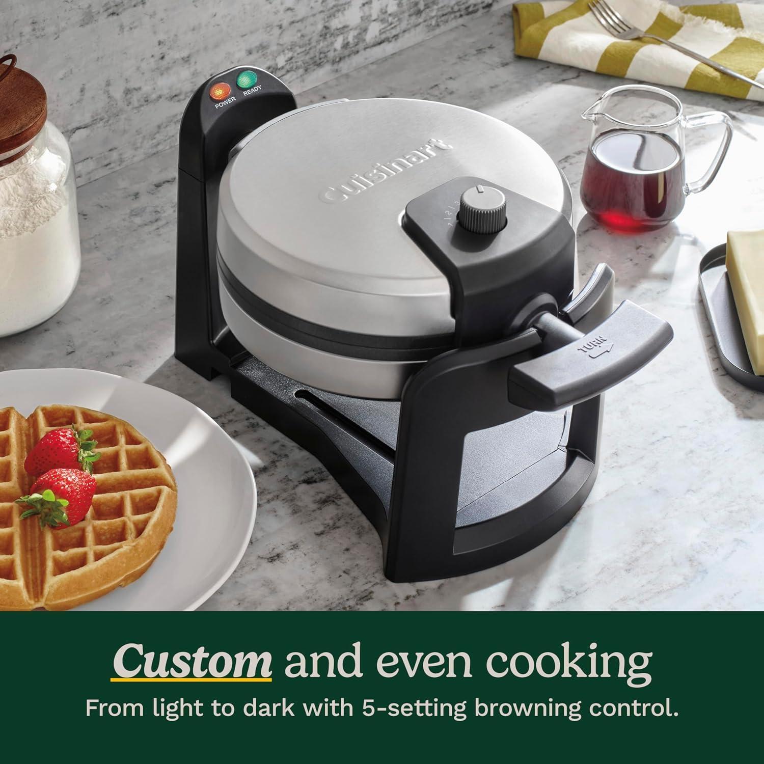 Cuisinart Maker de Waffles Belgas Invertido 2,54 cm Negro