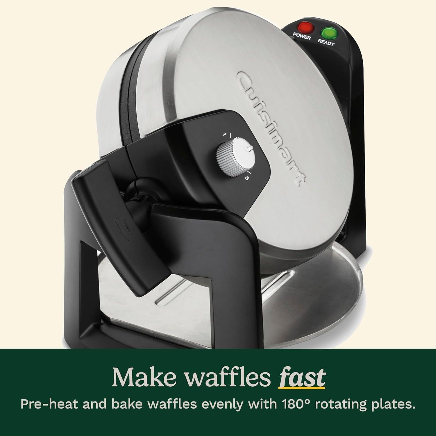 Cuisinart Maker de Waffles Belgas Invertido 2,54 cm Negro