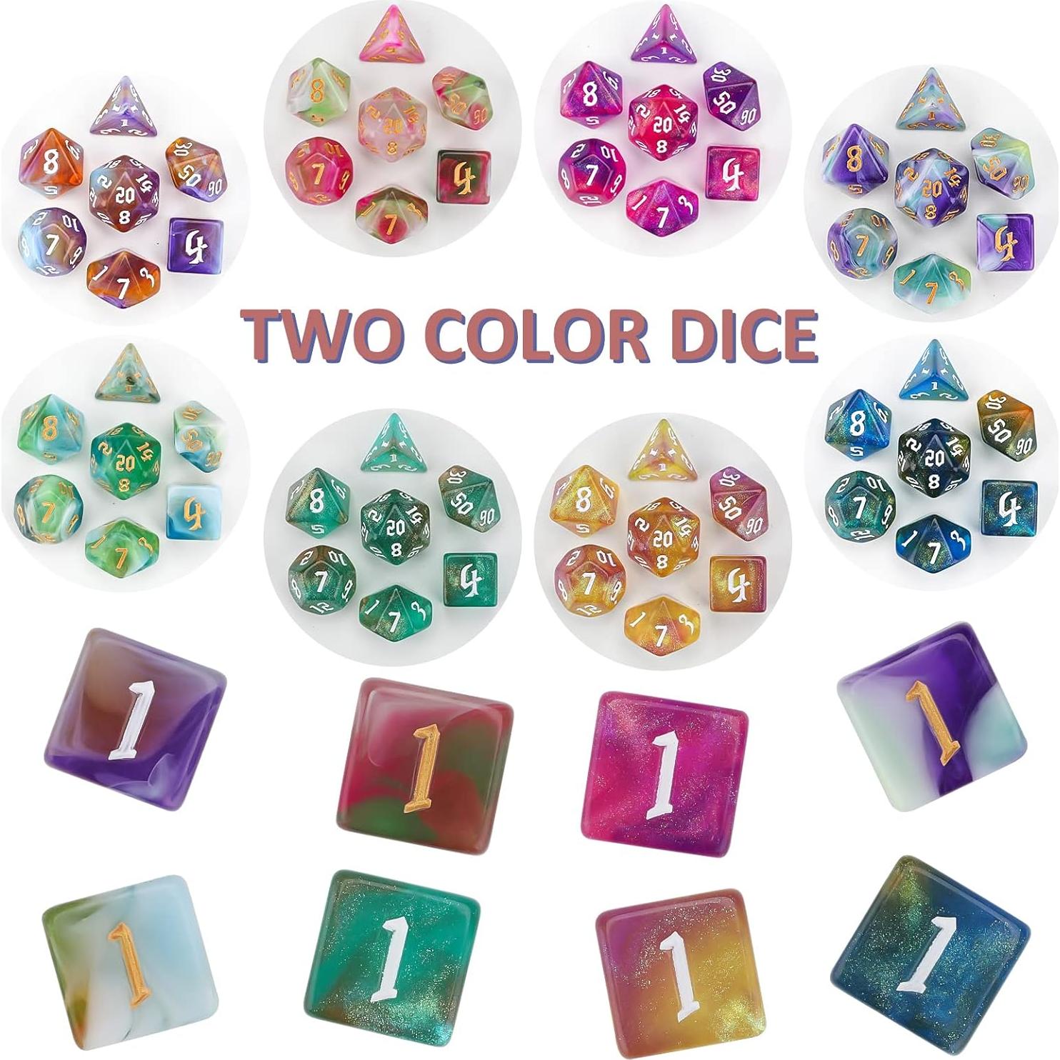 Juego de Dados Poliedricos DND Surhugvy - 175 Piezas Multicolores