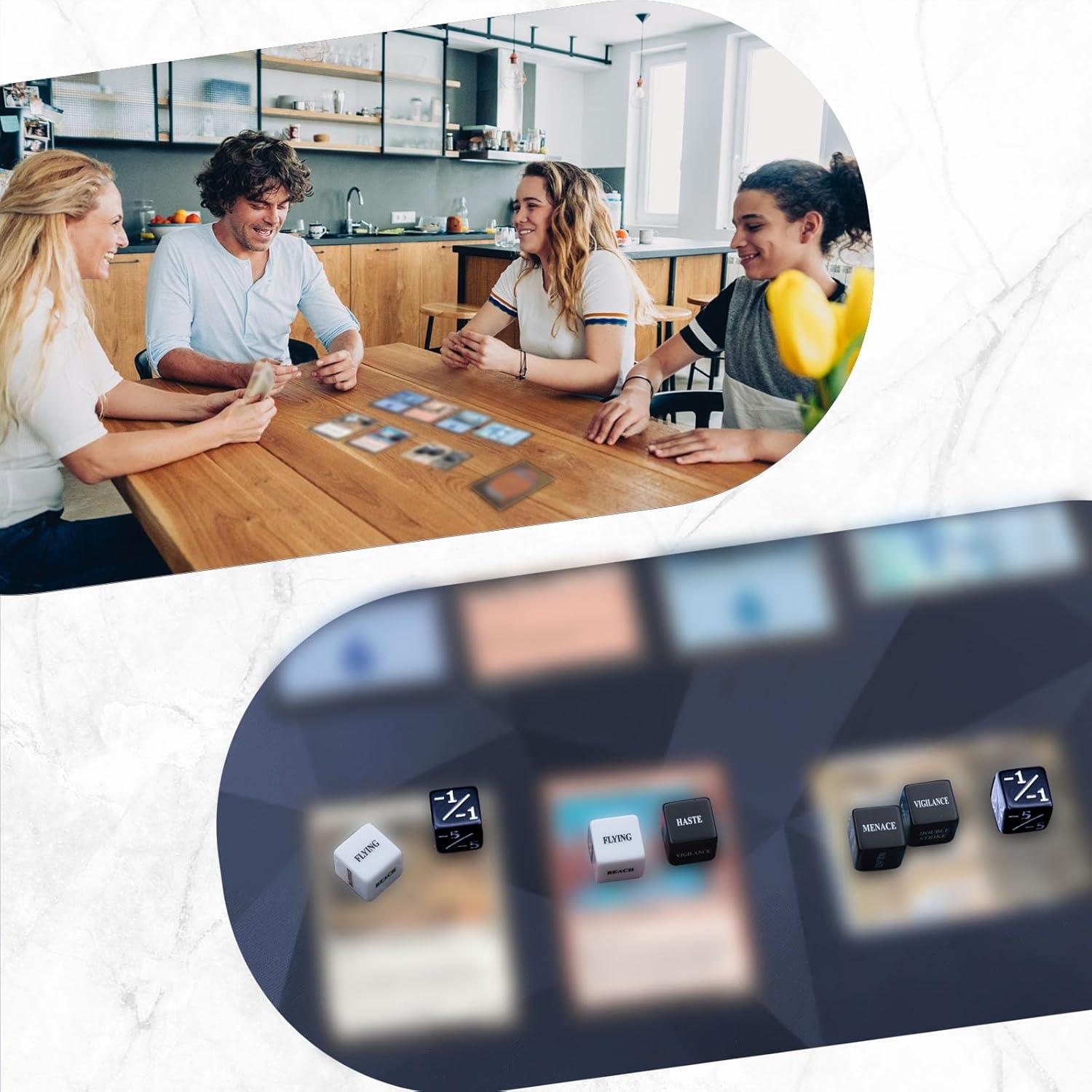 Juego de Dados MTG 52 Piezas con Contadores de Vida y D20