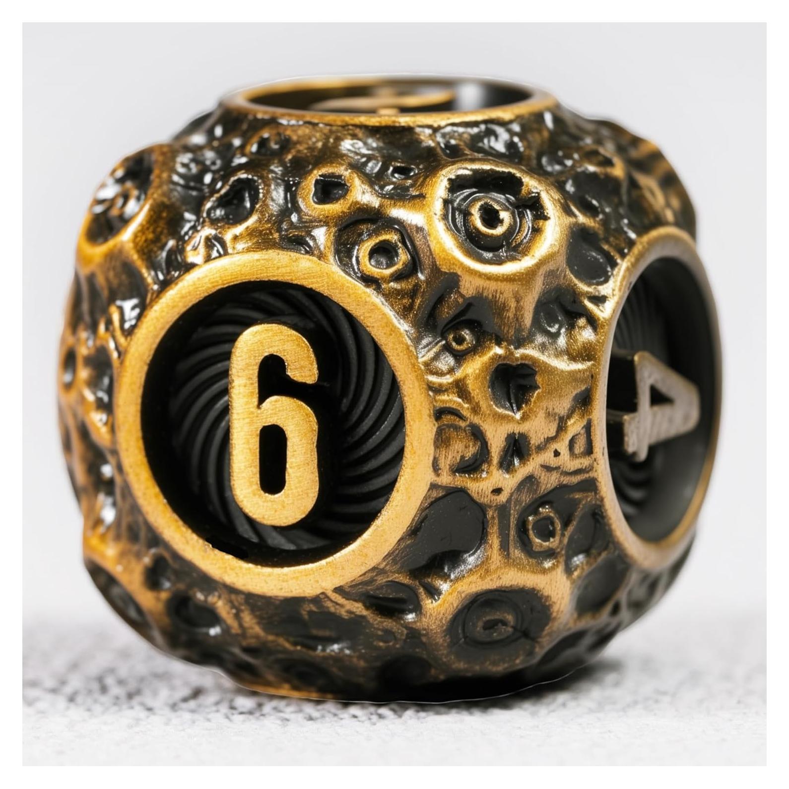 Juego de Dados D&D Unbeaten 7PCS Meteorito Metalicos