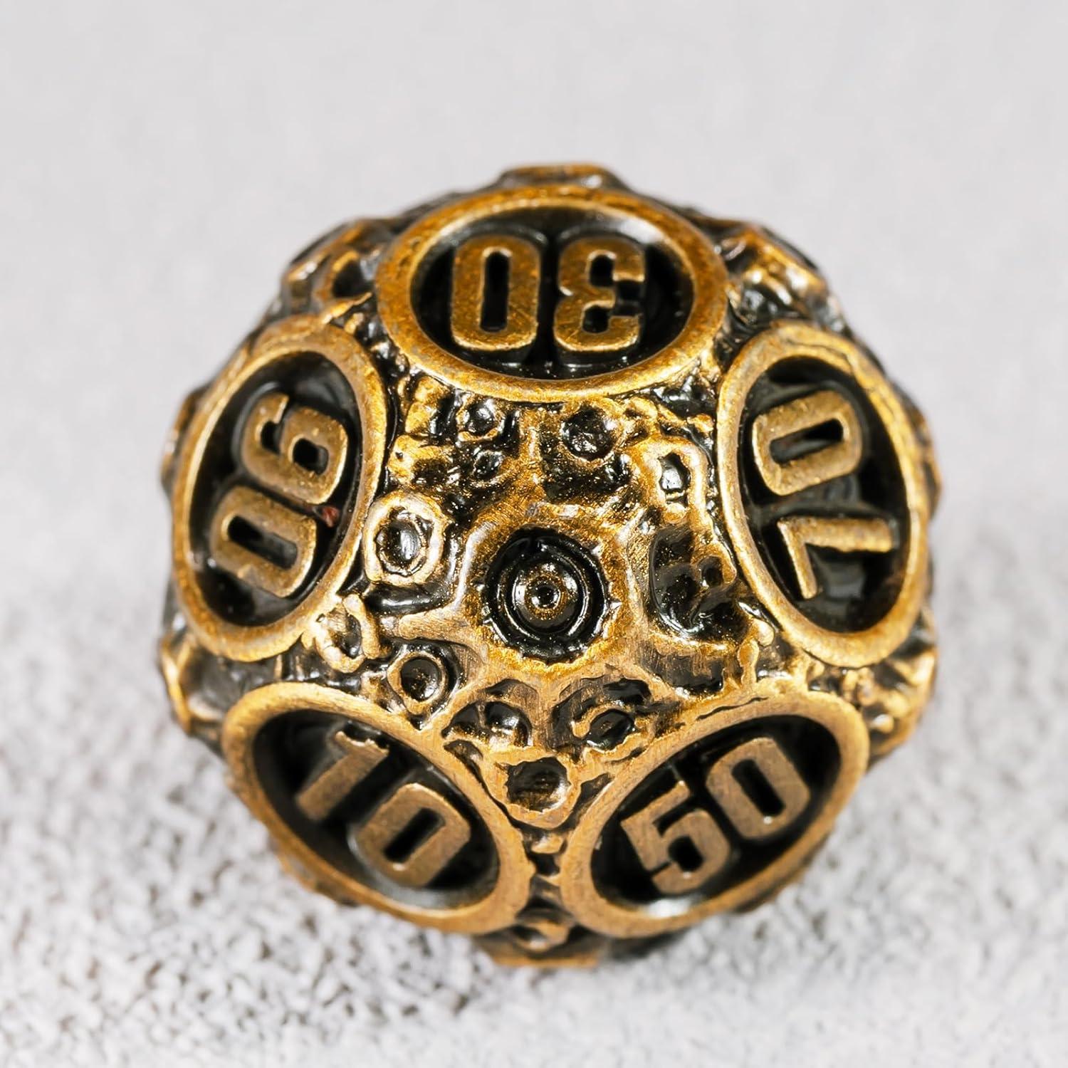 Juego de Dados D&D Unbeaten 7PCS Meteorito Metalicos