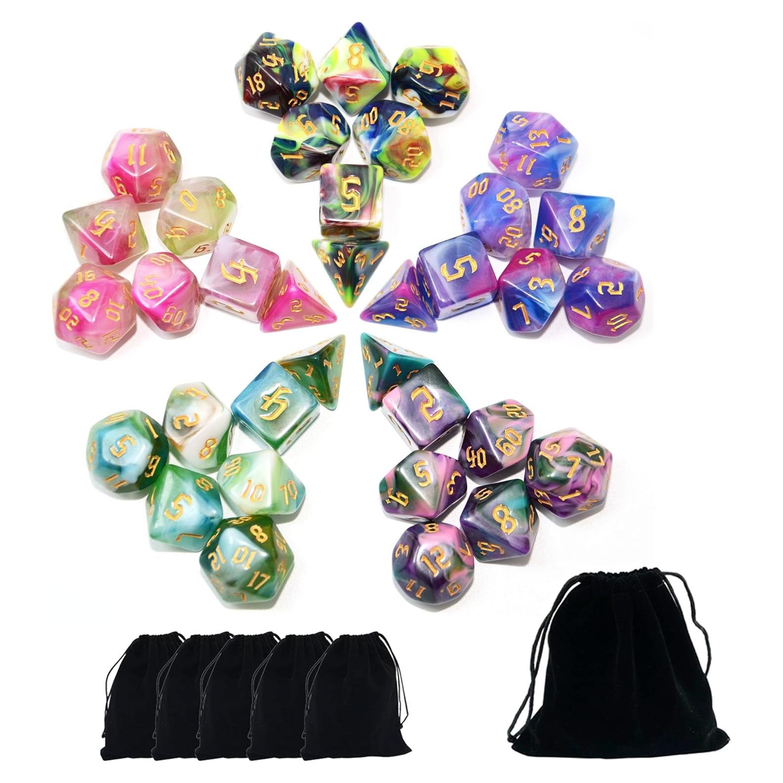 Conjunto de Dados Poliedricos 5x7 SmartDealsPro para DND RPG