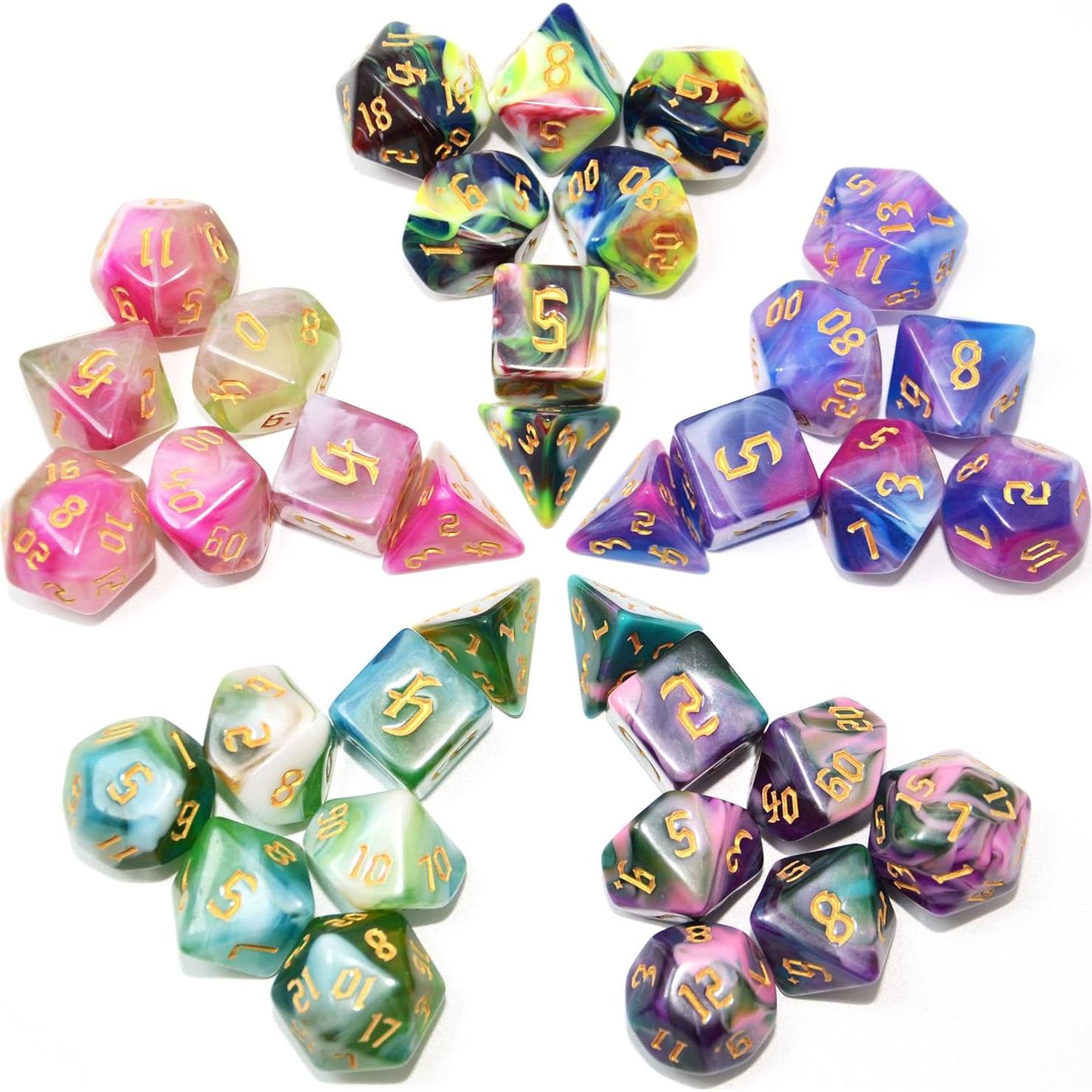 Conjunto de Dados Poliedricos 5x7 SmartDealsPro para DND RPG