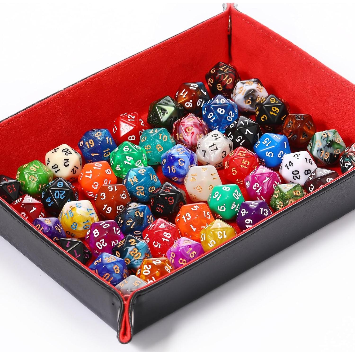 Conjunto de Dados Poliedricos Skylety 500 Piezas 20 Caras