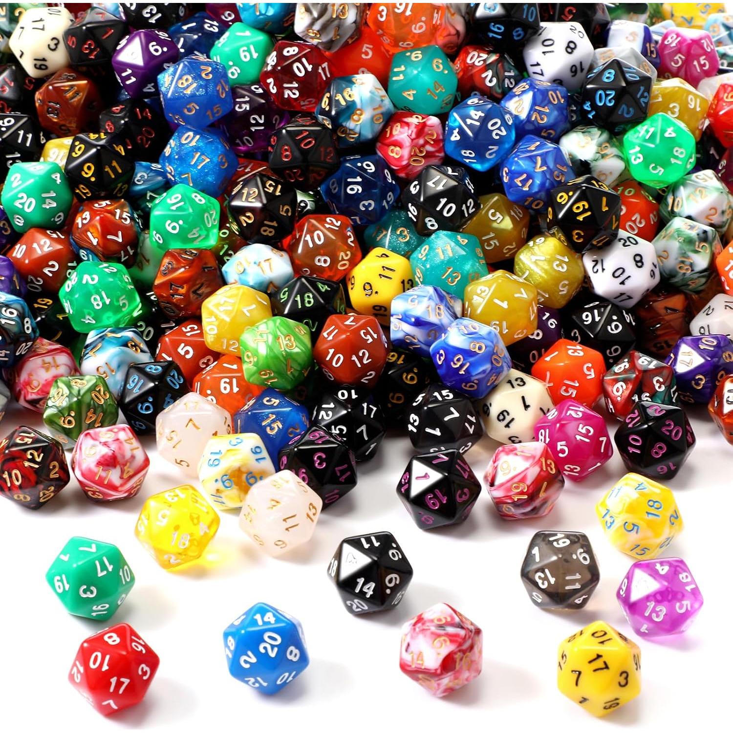 Conjunto de Dados Poliedricos Skylety 500 Piezas 20 Caras