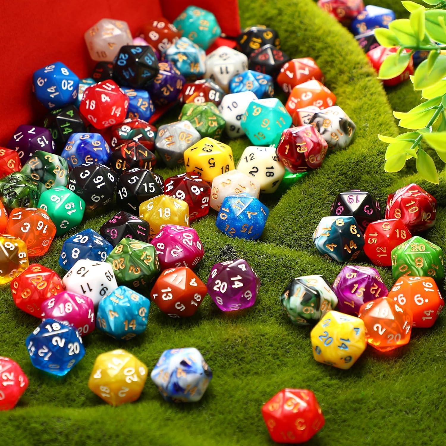 Conjunto de Dados Poliedricos Skylety 500 Piezas 20 Caras