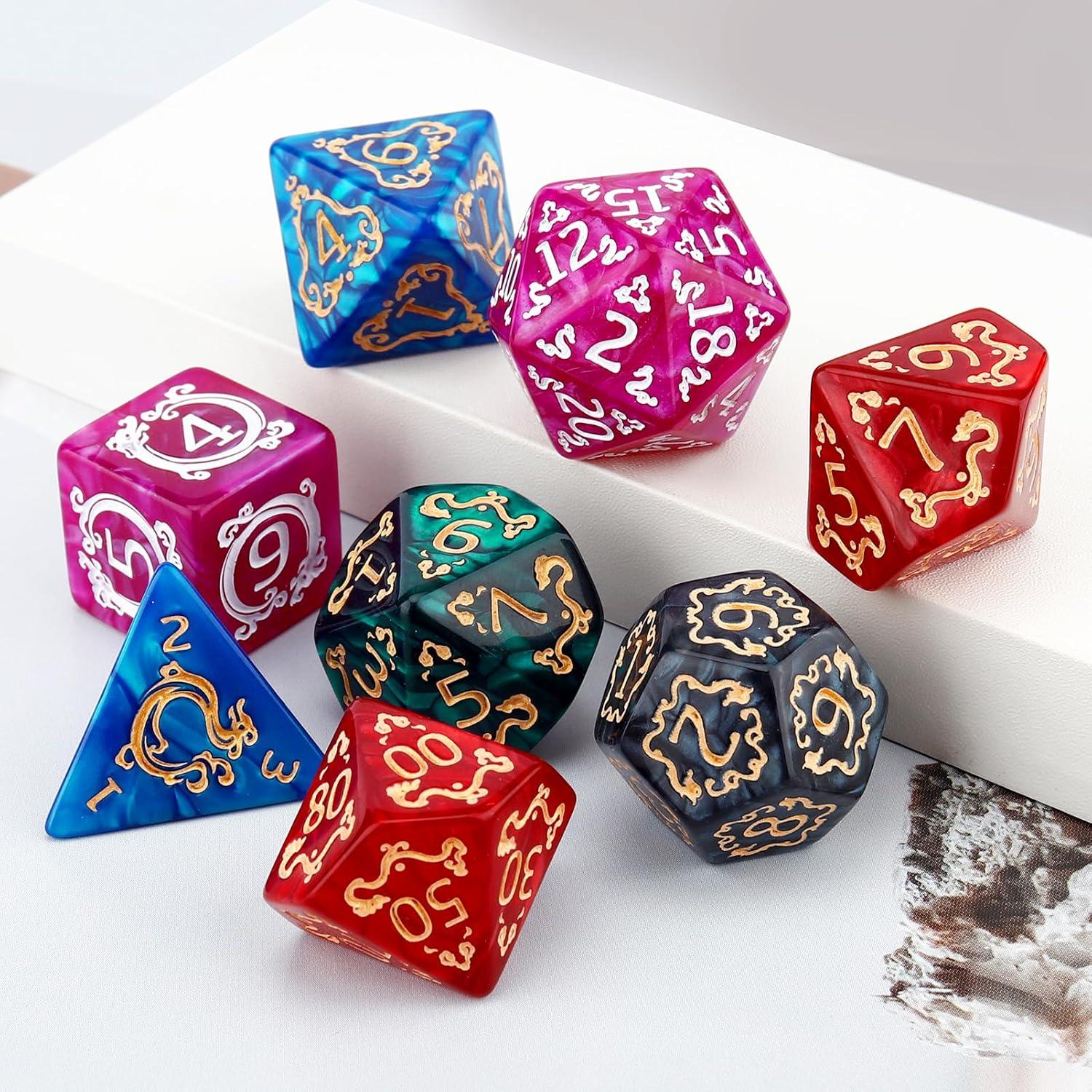 Conjunto de Dados Poliedricos PJOY DND 35pcs con Bolsa