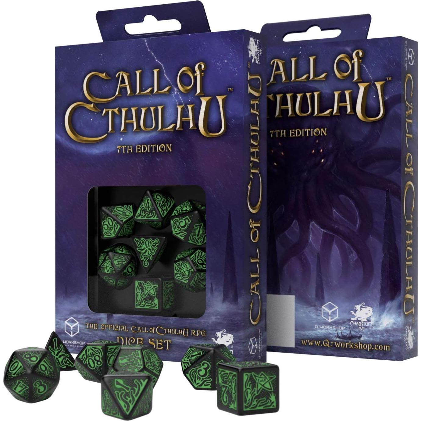 Conjunto de Dados RPG Q WORKSHOP Llamada de Cthulhu 7 Piezas