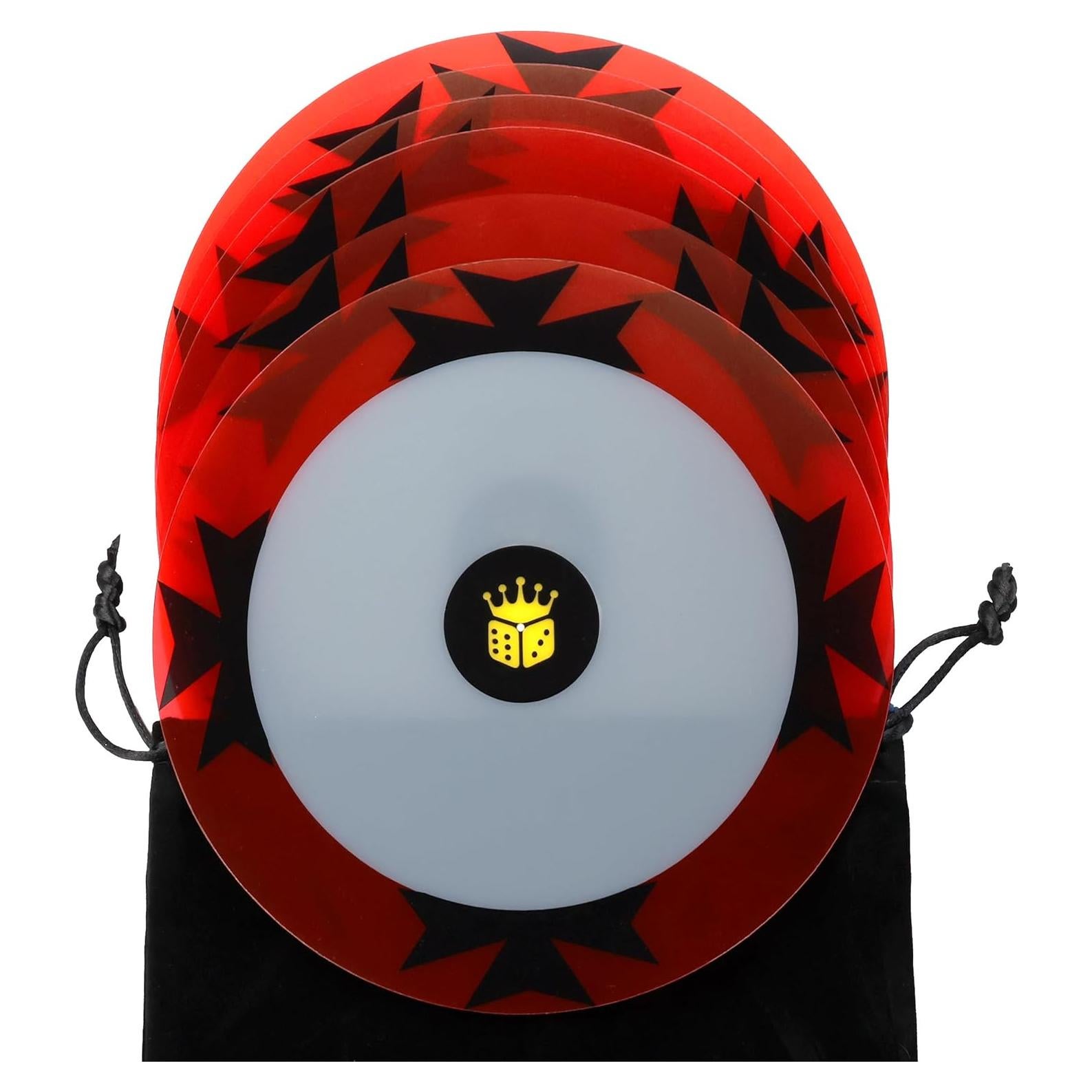 Marcadores de Objetivo Cruz Maltés Barón de Dados - Juego de 6, 40mm