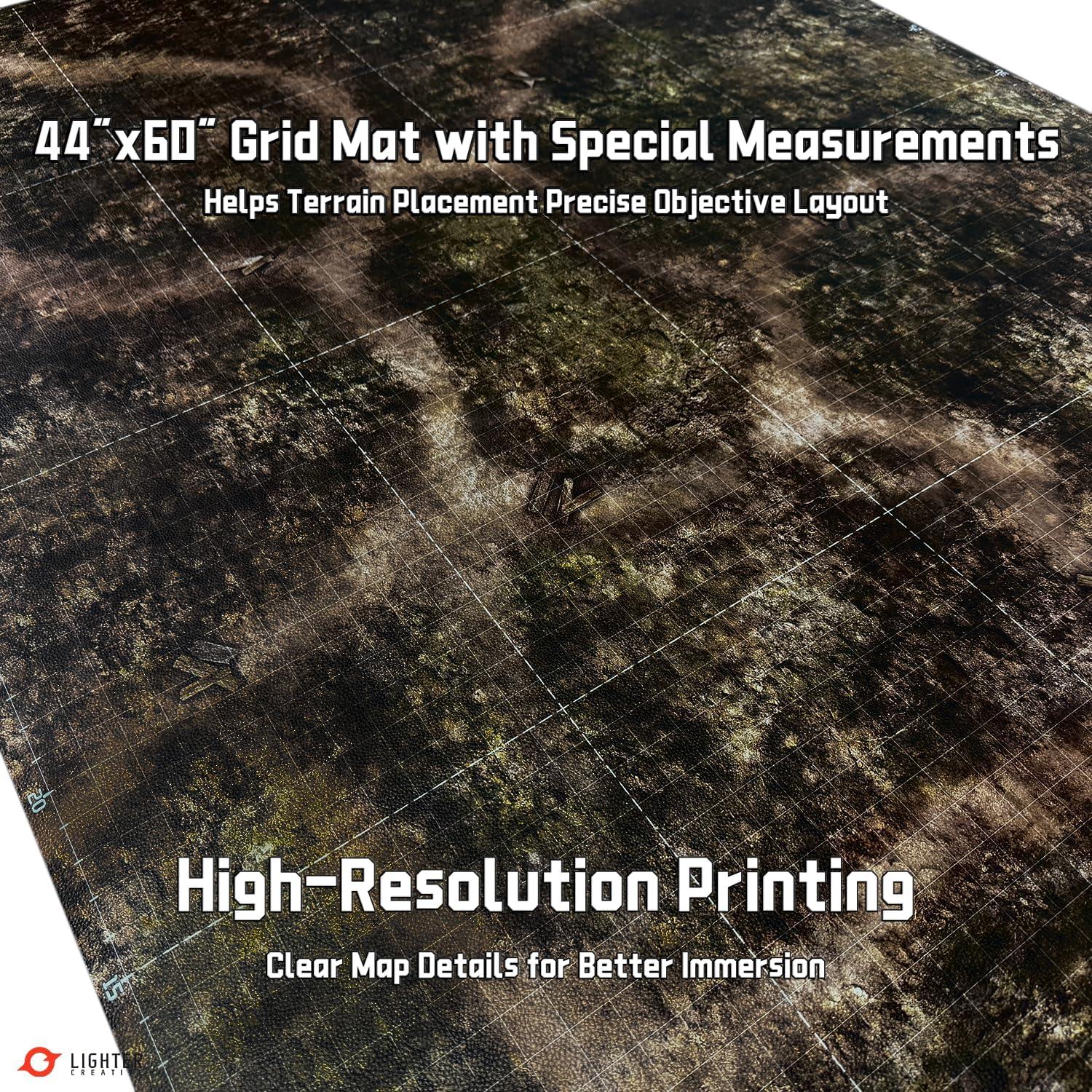 Alfombrilla de Batalla Cuadrícula Lighter Creative 116.84x157.48cm