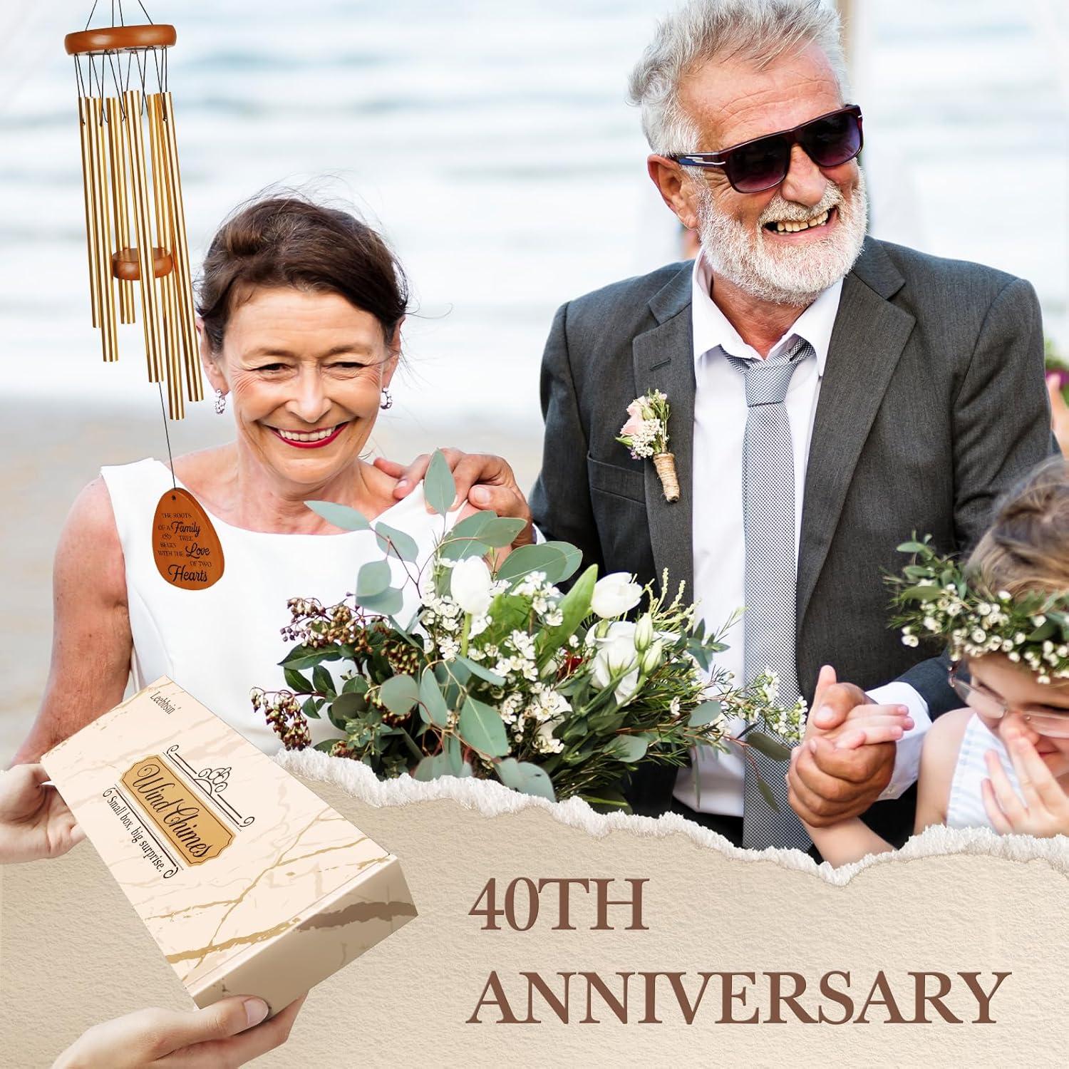 Campana de Viento Leebbsin 40 Aniversario Aluminio 64.77 cm