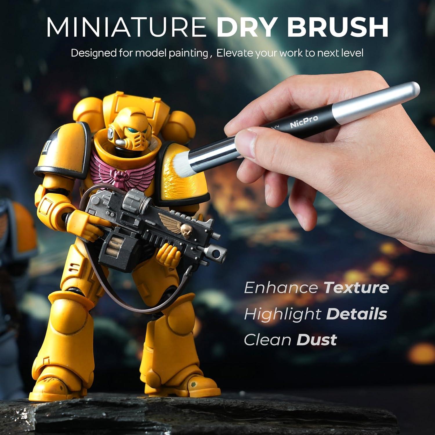 Juego de Pinceles de Pintura Miniatura Nicpro - 31 Piezas