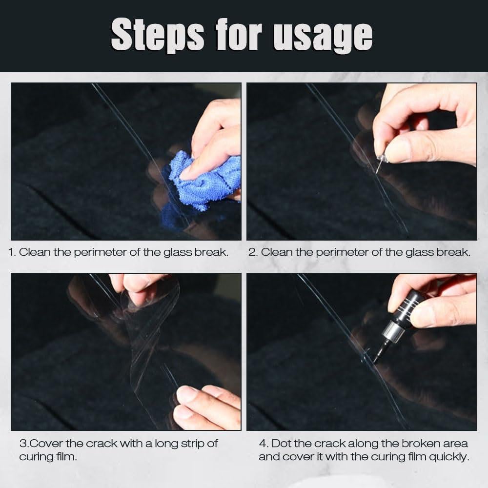 Kit de Reparación de Parabrisas ROWPOZ 5 Piezas Resina