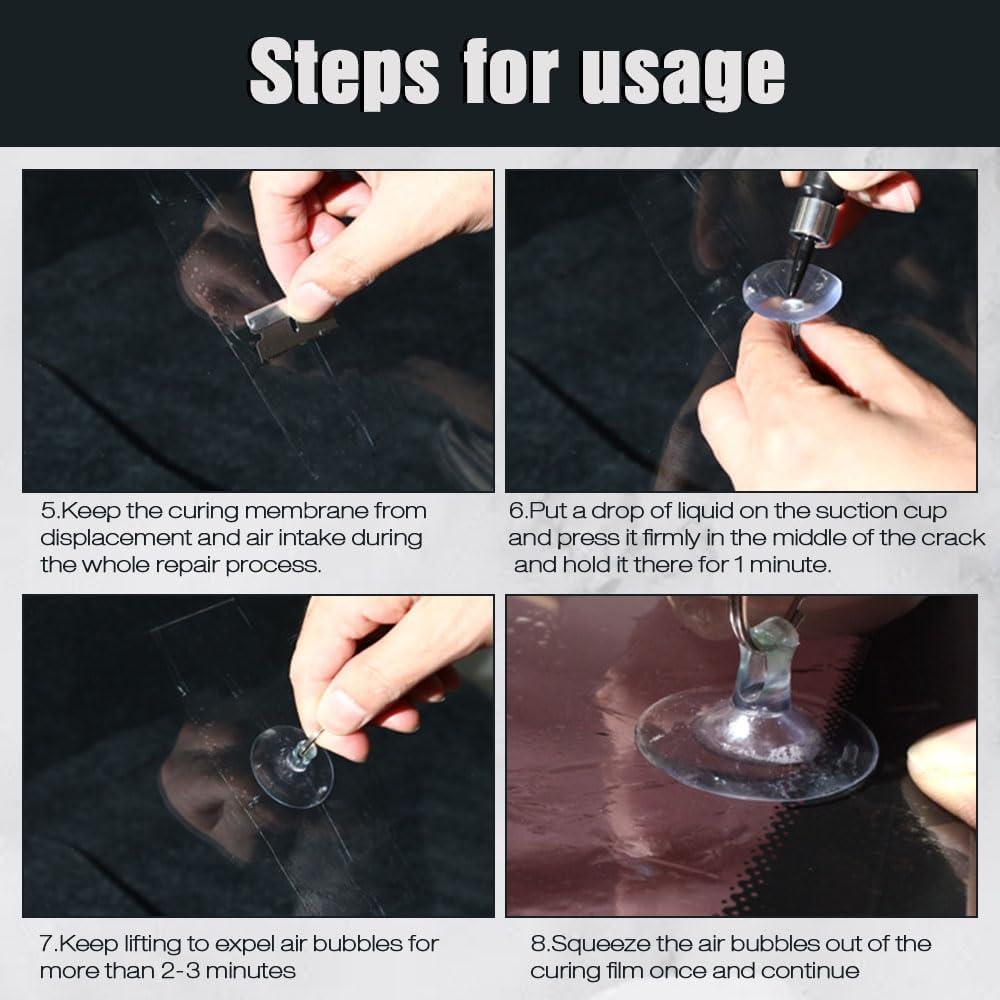 Kit de Reparación de Parabrisas ROWPOZ 5 Piezas Resina